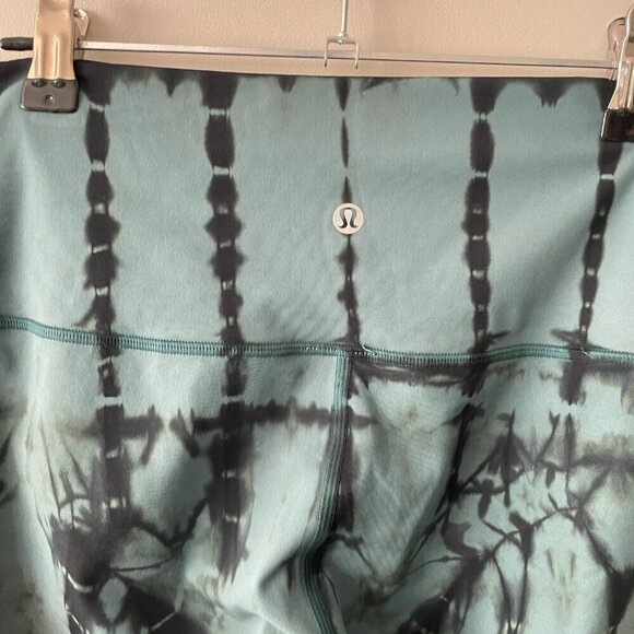 Lululemon Wunder Under Hi-Rise Tight *Shibori Full-On Luxtreme 28" Green 10 - Picture 6 of 7